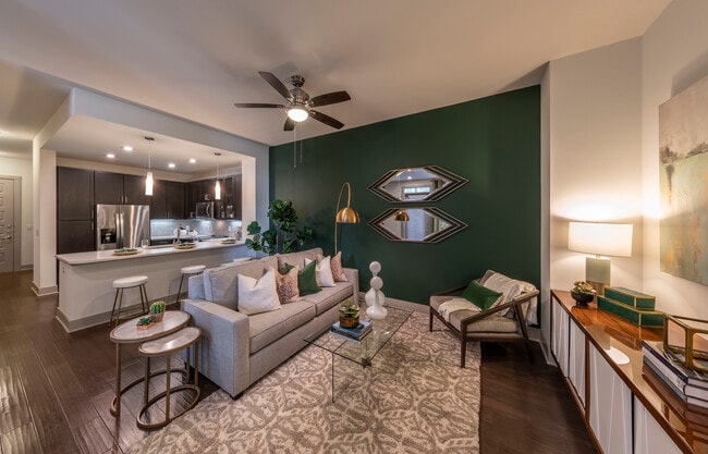 2 habitaciones, 2 baños - 1243 pies cuadrados - Sala de estar - The Lyla