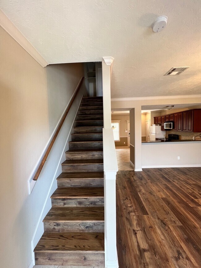 Living Room and Staircase