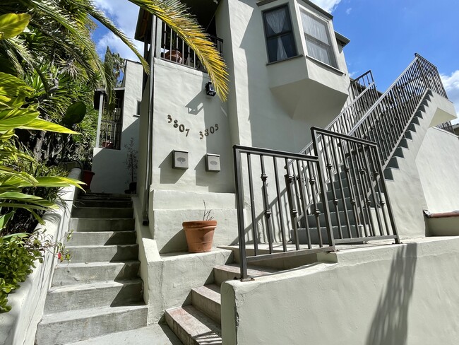 Private entrance to 3807 unit