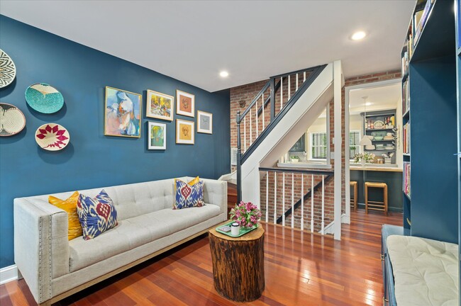 Cozy Living Room with Built-ins