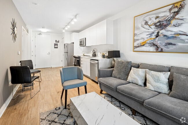 2BR, 1BA - 513SF - Living Room - Hendrix Apartments