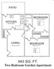 2BR/1BA