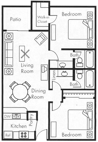 Two Bedroom Two Bathroom - 2x2a