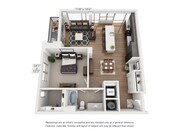 Muse - A8 - 1 Beds - 1 Baths - 1003 Sq. ft.