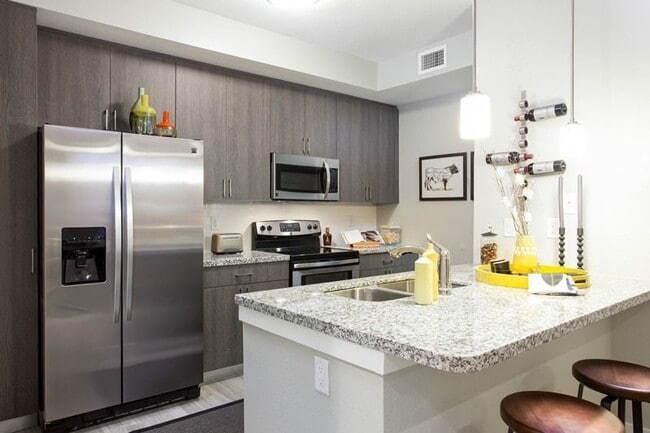 Cocina modelos de un apartamento de una habitación