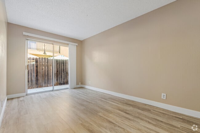2BR, 1BA - 800SF with Patio - Primary Bedroom - Northrop Apartments