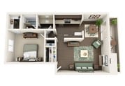 A1 floor plan The Cortesian Apartments