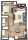 One Bedroom/One Bathroom "A"