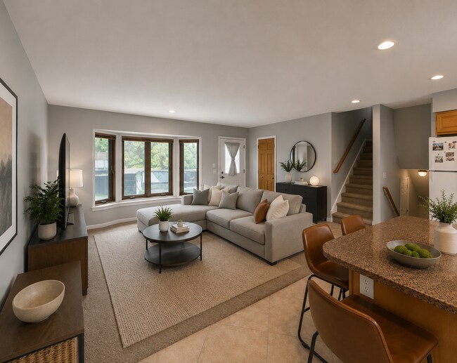 Main level - entryway, living room and kitchen - 10700 11th Ave N