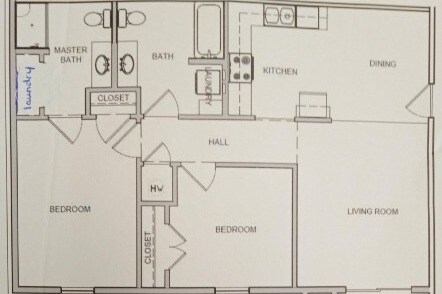 Unit Layout - Greenbriar Apartments