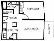 1BR/1BA