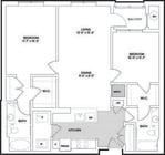 2B.2 floor plan Esplanade at National Harbor
