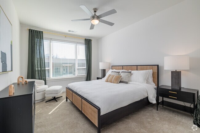 2BR, 2BA - 1,168SF - Primary Bedroom - Solis Dresden Village