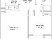 1BR/1BA