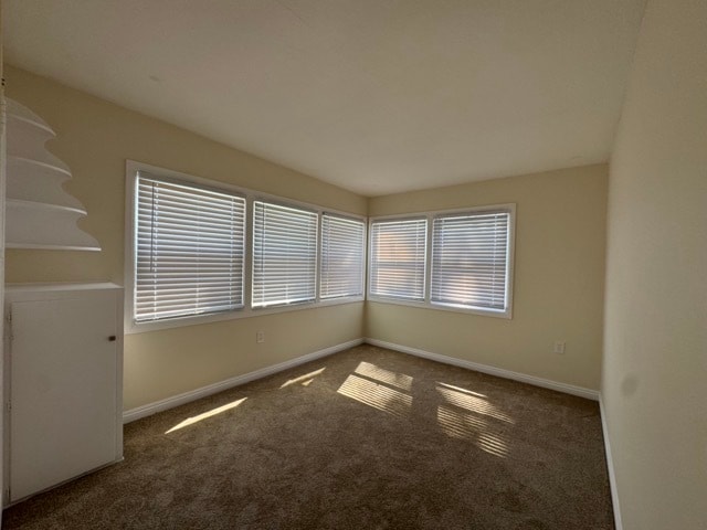 Main room with blinds down