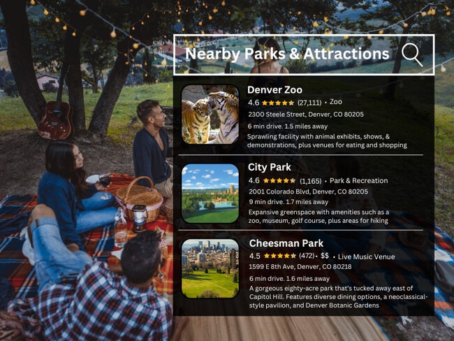 ¡Disfrute de algunos de los mejores parques y recreaciones que ofrece Denver!