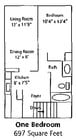 1BR/1BA