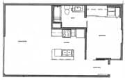 1 Bedroom - 1 Bath S