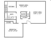 1BR/1BA