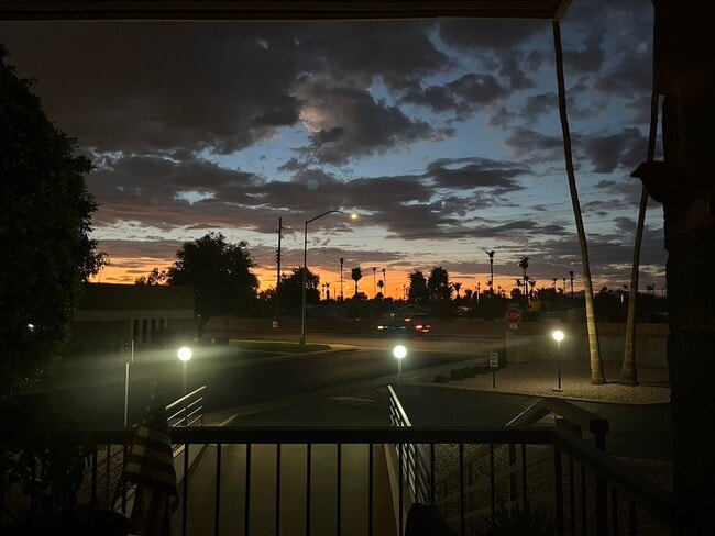 Sunset view from balcony - 425 S Parkcrest Unit 316
