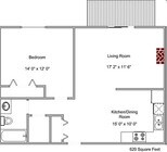 1BR/1BA