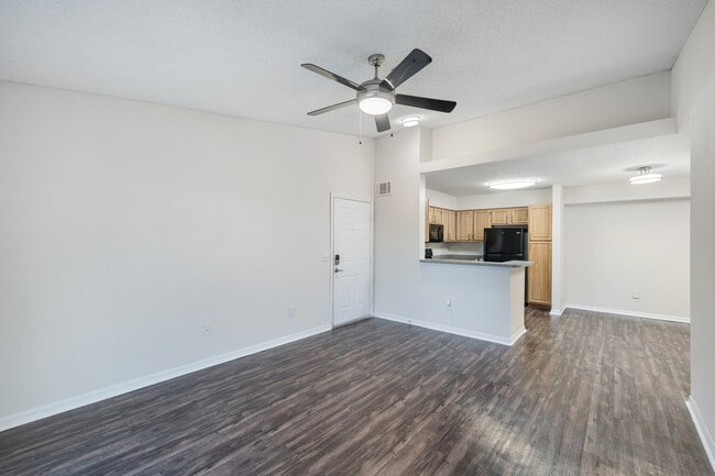 Spacious living room with ample natural light