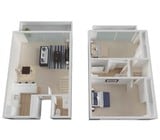 2 Bedroom/ 1.5 Bathroom