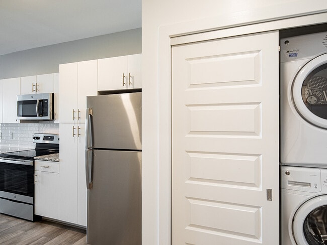Studio kitchen and laundry