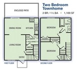 2BR/1.5BA