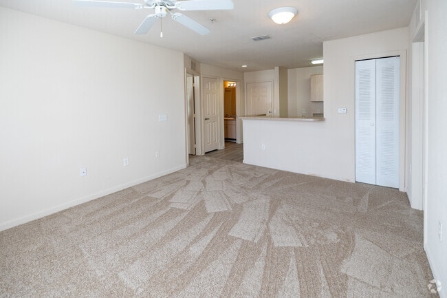 2BR, 2BA-824SF-Living room - Madison Manor