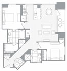 R / 2 Bedroom / 2 Bath
