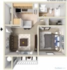 1 Bedroom 1 Bath A