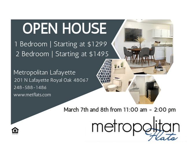 Open House - Metropolitan Lafayette Flats Rental