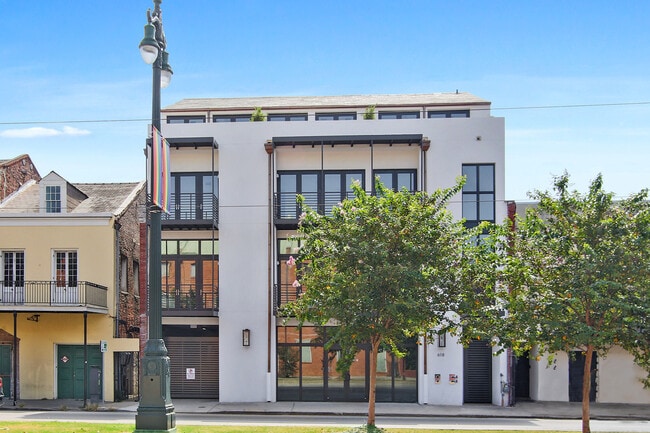 Six18 House is a gated property with terrace views from each floor and a private parking garage - 3 Story Luxury Residence – French Quarter