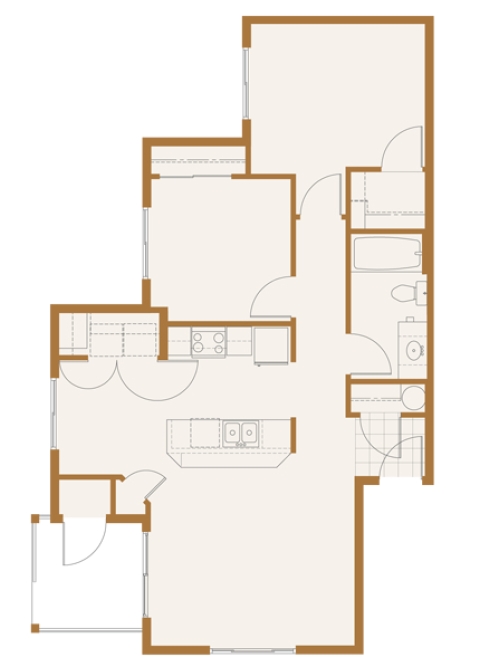 Crosby - 2 Bed 1 Bath Crosby