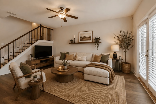 Elegant view of the living room.