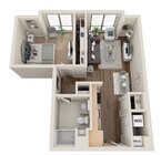 AA2 floor plan Flats on D