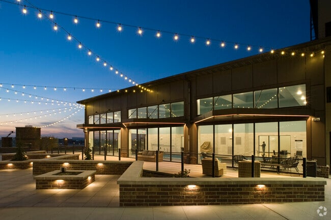 Courtyard at Dusk - University Hills Village Rental