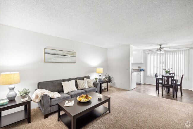 1BR, 1BA - 540SF - Living Room - The Crossroads