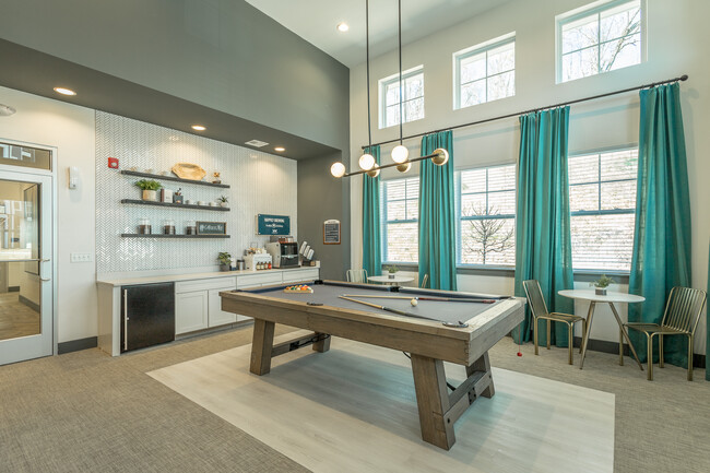 Billiards Table in the Resident Lounge at Hawthorne at the W - Hawthorne at the W