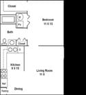 1BR/1BA