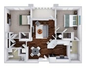 Raphael U2D | 2 bed / 2 bath