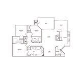 Three Bedroom Two and a Half Bath (1324 SF)