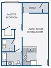 1BR/1BA