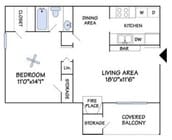 1BR/1BA