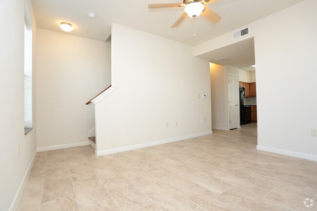 2BR, 1.5BA 1040 SF - 2nd Floor Living Room
