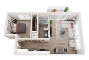 Trio 1 Bedroom - 657 SF