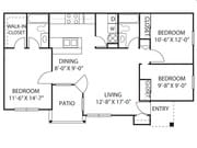 3BR/2BA