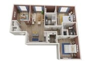 2G-M floor plan NoDa Wandry