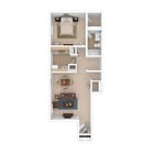 Beechwood - One Bedroom, 680 sq. ft.